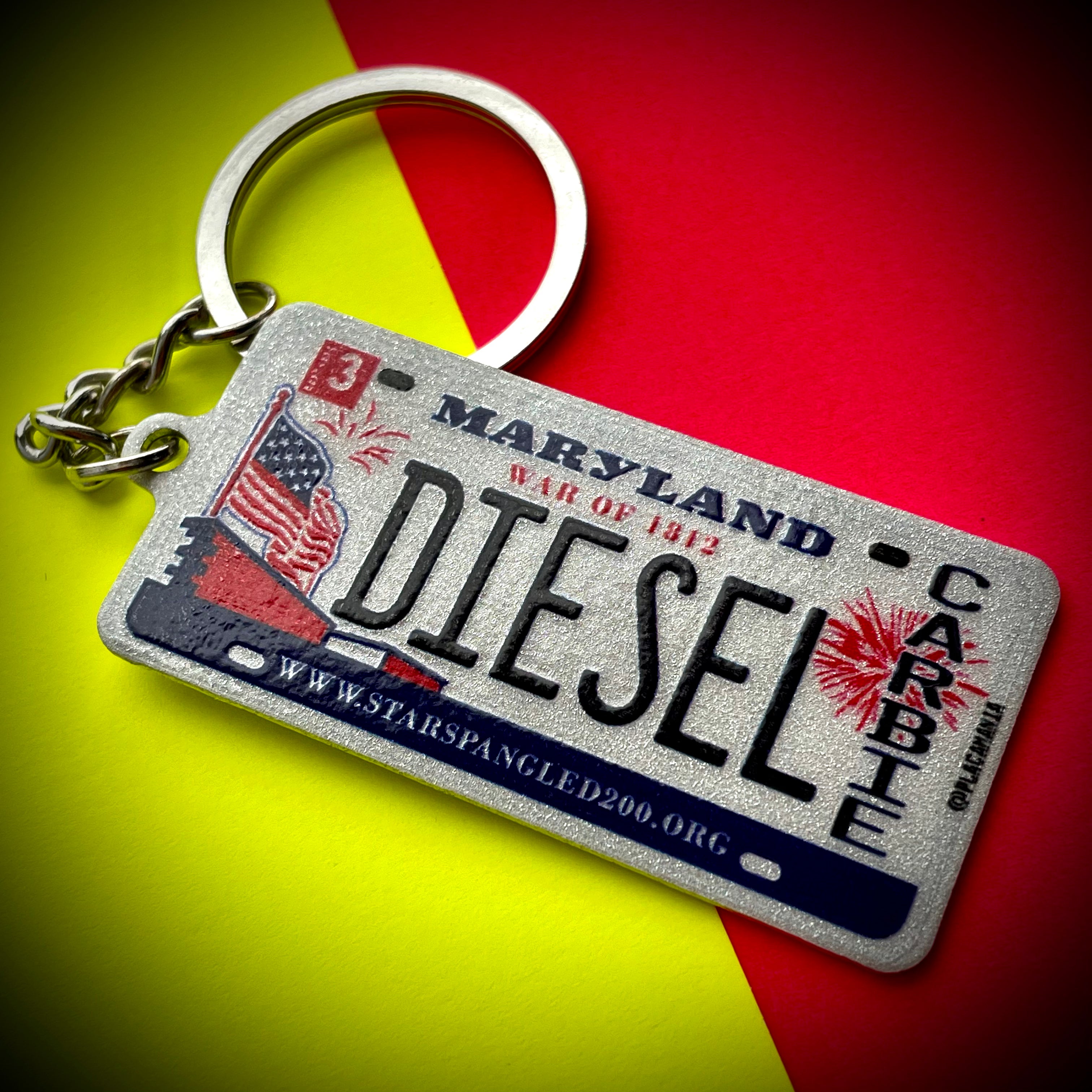 Maryland License Plate Custom Keychain