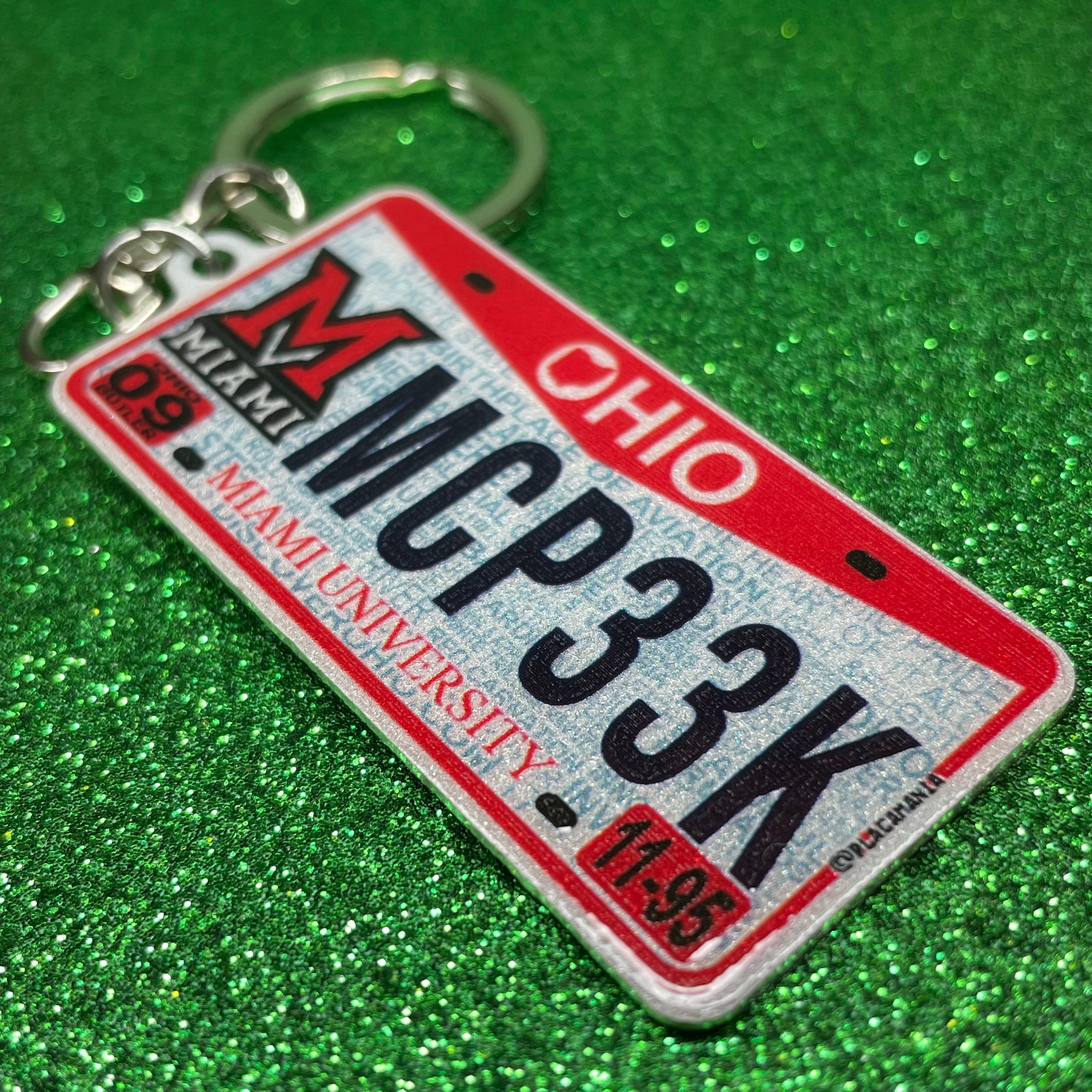 Ohio License Plate Custom Keychain