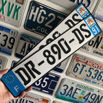 Custom European Aluminium Embossed Vanity License Plate